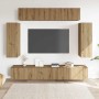 Mueble para TV de pared madera contrachapada artesanal 6 piezas de , Muebles TV - Ref: Foro24-3329002, Precio: 318,86 €, Desc...