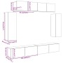 Mueble para TV de pared madera contrachapada artesanal 6 piezas de , Muebles TV - Ref: Foro24-3329002, Precio: 318,86 €, Desc...