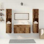 Juego de muebles de baño 4 piezas madera ingeniería envejecida de , Muebles de baño - Ref: Foro24-3328595, Precio: 224,64 €, ...
