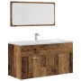 Juego de muebles de baño 4 piezas madera ingeniería envejecida de , Muebles de baño - Ref: Foro24-3328595, Precio: 224,64 €, ...