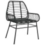 Muebles de jardín 3 piezas ratán sintético vidrio negro de , Conjuntos de jardín - Ref: Foro24-3334534, Precio: 205,54 €, Des...