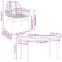 Juego de comedor jardín 5 piezas ratán sintético marrón de , Conjuntos de jardín - Ref: Foro24-3334543, Precio: 367,24 €, Des...