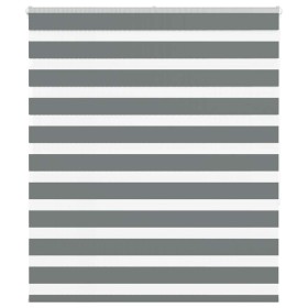 Estor cebra gris oscuro tejido ancho 120,9 cm poliéster de , Persianas y estores - Ref: Foro24-4014136, Precio: 30,31 €, Desc...