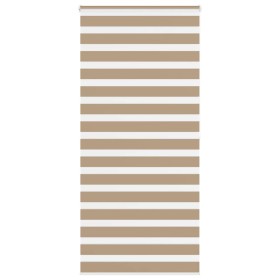 Estor cebra marrón arena tejido ancho 100,9 cm poliéster de , Persianas y estores - Ref: Foro24-4014574, Precio: 29,75 €, Des...
