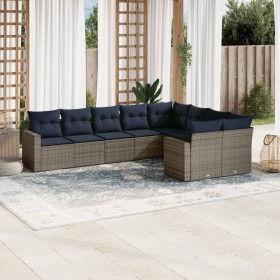 Comprar Set de sofás de jardín 9 pzas con cojines