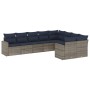 Set de sofás de jardín 9 pzas con cojines ratán sintético gris | Foro24.es | Tu tienda online para hogar, jardín y más Foro24.es