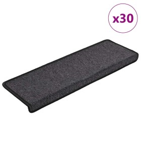 Alfombrilla escalera 30 uds 65x21x4 cm antracita de , Alfombrillas para escalones - Ref: Foro24-3365765, Precio: 134,76 €, De...