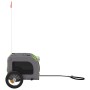 Remolque de bicicleta mascotas hierro tela Oxford verde gris | Foro24.es | Tu tienda online para hogar, jardín y más Foro24.es