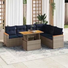 Comprar Set de sofás de jardín 7 pzas con cojines