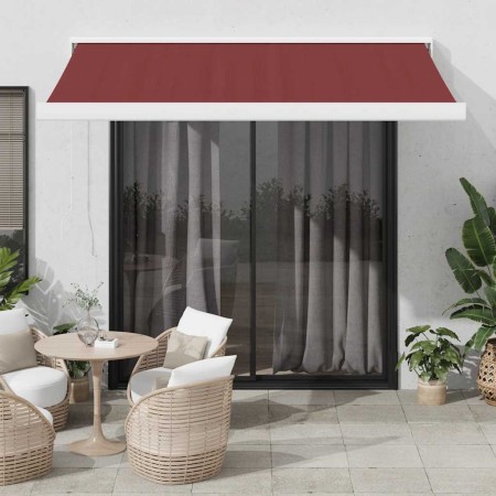 Toldo retráctil automático burdeos 300x250 cm | Foro24.es | Tu tienda online para hogar, jardín y más Foro24.es