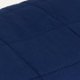 Manta con peso tela azul 137x200 cm 6 kg de , Mantas - Ref: Foro24-3154796, Precio: 68,79 €, Descuento: %