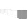Caseta perro corral acero galvanizado gris claro 165x1271x181cm de , Casetas para perros - Ref: Foro24-3189108, Precio: 887,1...