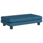 Sofá para niños con reposapiés terciopelo azul 100x50x30 cm de , Mobiliario para bebés y niños pequeños - Ref: Foro24-3196407...
