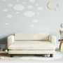 Sofá para niños con reposapiés terciopelo crema 100x50x30 cm de , Mobiliario para bebés y niños pequeños - Ref: Foro24-319641...