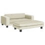Sofá para niños con reposapiés terciopelo crema 100x50x30 cm de , Mobiliario para bebés y niños pequeños - Ref: Foro24-319641...