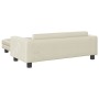 Sofá para niños con reposapiés terciopelo crema 100x50x30 cm de , Mobiliario para bebés y niños pequeños - Ref: Foro24-319641...