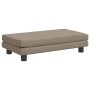 Sofá niños y reposapiés cuero sintético capuchino 100x50x30 cm de , Mobiliario para bebés y niños pequeños - Ref: Foro24-3196...