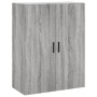 Aparador alto madera contrachapada gris sonoma 69,5x34x180 cm de , Aparadores - Ref: Foro24-3195865, Precio: 164,06 €, Descue...