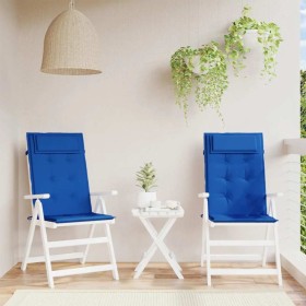 Cojines de silla respaldo alto 2 uds tela Oxford azul klein de , Cojines para sillas y sofás - Ref: Foro24-361904, Precio: 38...