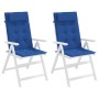 Cojines de silla respaldo alto 2 uds tela Oxford azul klein de , Cojines para sillas y sofás - Ref: Foro24-361904, Precio: 38...