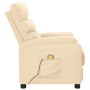 Sillón de masaje de tela color crema de , Sillones de masaje eléctricos - Ref: Foro24-321235, Precio: 236,48 €, Descuento: %
