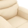 Sillón de masaje de tela color crema de , Sillones de masaje eléctricos - Ref: Foro24-321235, Precio: 236,48 €, Descuento: %