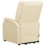 Sillón de masaje elevable cuero sintético crema de , Sillones de masaje eléctricos - Ref: Foro24-329693, Precio: 235,35 €, De...