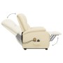 Sillón de masaje elevable cuero sintético crema de , Sillones de masaje eléctricos - Ref: Foro24-329693, Precio: 235,35 €, De...