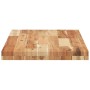 Estante flotante 3 uds madera acacia acabado aceite 80x40x4 cm en Estanterías | Comprar online en Foru.es