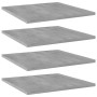 Estante estantería 4uds contrachapada gris hormigón 40x40x1,5cm de , Estanterías - Ref: Foro24-805178, Precio: 28,74 €, Descu...