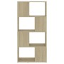 Librería separador contrachapada roble Sonoma 60x24x124,5 cm de , Librerías y estanterías - Ref: Foro24-809083, Precio: 52,53...