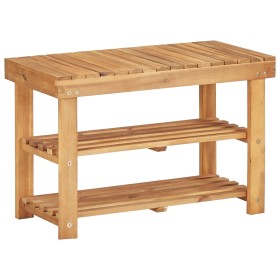 Estantería de zapatos de madera maciza de acacia 70x32x46 cm de , Zapateros y organizadores de calzado - Ref: Foro24-45930, P...