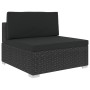 Set muebles de jardín y cojines 8 piezas ratán sintético negro de , Conjuntos de jardín - Ref: Foro24-46751, Precio: 747,78 €...