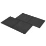 Losetas de goma protección de caídas 12 uds 50x50x3 cm negras en Materiales de construcción | Comprar online en Foru.es