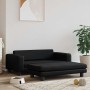 Cama de perros con extensión cuero sintético negro 100x50x30 cm de , Camas para perros - Ref: Foro24-172026, Precio: 127,13 €...