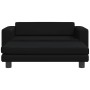 Cama de perros con extensión cuero sintético negro 100x50x30 cm de , Camas para perros - Ref: Foro24-172026, Precio: 127,13 €...