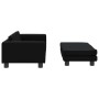 Cama de perros con extensión cuero sintético negro 100x50x30 cm de , Camas para perros - Ref: Foro24-172026, Precio: 127,13 €...