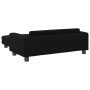 Cama de perros con extensión cuero sintético negro 100x50x30 cm de , Camas para perros - Ref: Foro24-172026, Precio: 127,13 €...