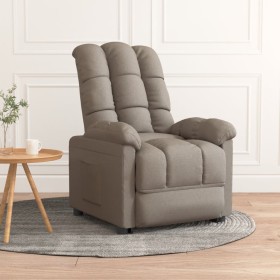 Sillón reclinable de tela gris taupe de , Sillones - Ref: Foro24-289804, Precio: 227,58 €, Descuento: -5%%