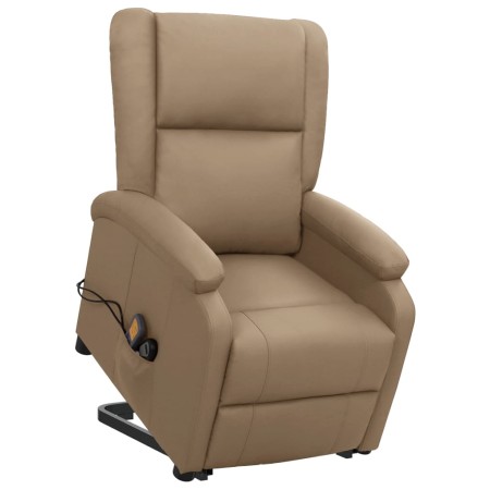 Sillón de masaje elevable cuero sintético color capuchino | Foro24.es | Tu tienda online para hogar, jardín y más Foro24.es