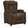 Sillón reclinable de tela marrón de , Sillones - Ref: Foro24-339052, Precio: 214,00 €, Descuento: %