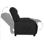 Sillón reclinable de tela negro de , Sillones - Ref: Foro24-339050, Precio: 224,01 €, Descuento: %