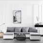 Sofá cama extraíble de 4 plazas cuero sintético blanco | Foro24.es | Tu tienda online para hogar, jardín y más Foro24.es