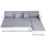 Sofá cama extraíble de 4 plazas cuero sintético blanco | Foro24.es | Tu tienda online para hogar, jardín y más Foro24.es