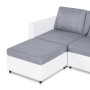 Sofá cama extraíble de 4 plazas cuero sintético blanco | Foro24.es | Tu tienda online para hogar, jardín y más Foro24.es