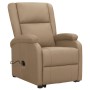 Sillón elevable cuero sintético color capuchino de , Sillones - Ref: Foro24-329691, Precio: 325,16 €, Descuento: %