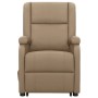 Sillón elevable cuero sintético color capuchino de , Sillones - Ref: Foro24-329691, Precio: 325,16 €, Descuento: %