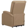 Sillón elevable cuero sintético color capuchino de , Sillones - Ref: Foro24-329691, Precio: 325,16 €, Descuento: %
