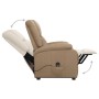 Sillón elevable cuero sintético color capuchino de , Sillones - Ref: Foro24-329691, Precio: 325,16 €, Descuento: %