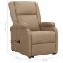 Sillón elevable cuero sintético color capuchino de , Sillones - Ref: Foro24-329691, Precio: 325,16 €, Descuento: %